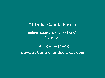 Alinda Guest House, Bhimtal
