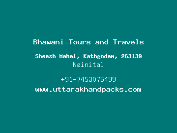 Bhawani Tours and Travels, Nainital