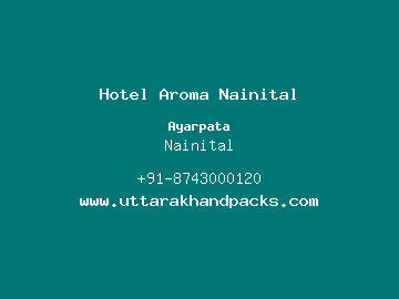 Hotel Aroma Nainital, Nainital
