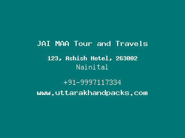 JAI MAA Tour and Travels, Nainital
