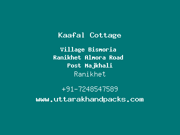 Kaafal Cottage, Ranikhet