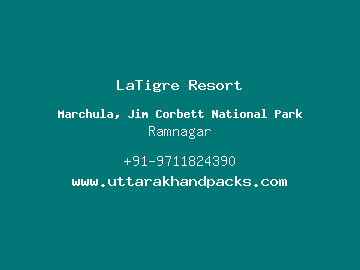 LaTigre Resort, Ramnagar