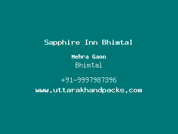 Sapphire Inn Bhimtal, Bhimtal