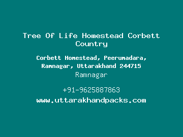 Tree Of Life Homestead Corbett Country, Ramnagar